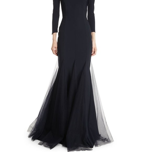 NWT Chiara Boni Diva Sheer Mermaid Gown Size 4 / (40) Has not been altered - Picture 2 of 4